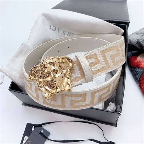 white versace belt cheap|white versace belt men.